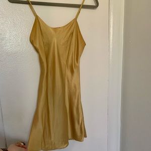 Gold Victoria’s Secret Silk Slip